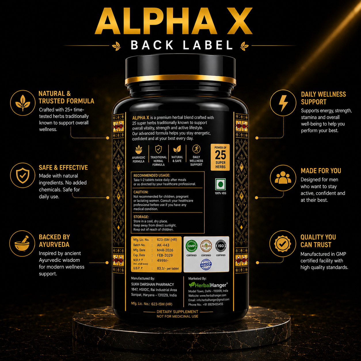 Alpha X – African Herbs Formula | 60 Tablets